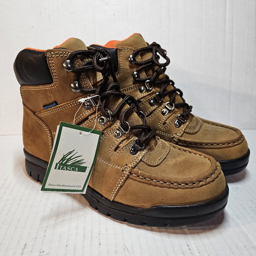 Itasca 6 moc toe men's boots wheat lace up   CES017TS size 8.5